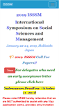 Mobile Screenshot of isssm-conf.org