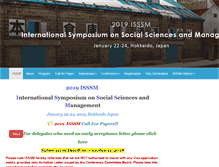 Tablet Screenshot of isssm-conf.org